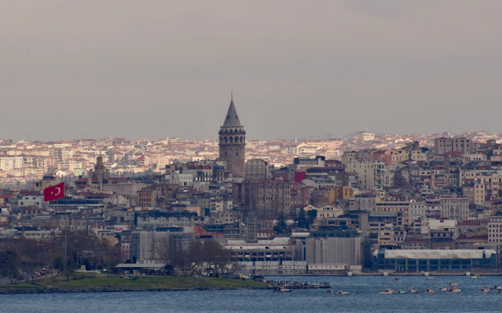 Galata Tower and the waterfront skyline of Istanbul